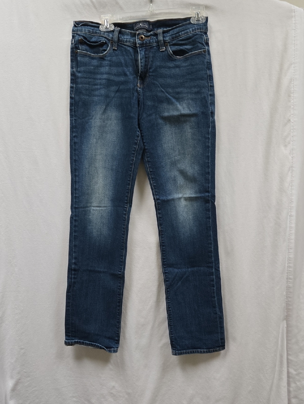 Lucky Brand Blue Denim Sweet Straight Jeans with Contrast Stitching